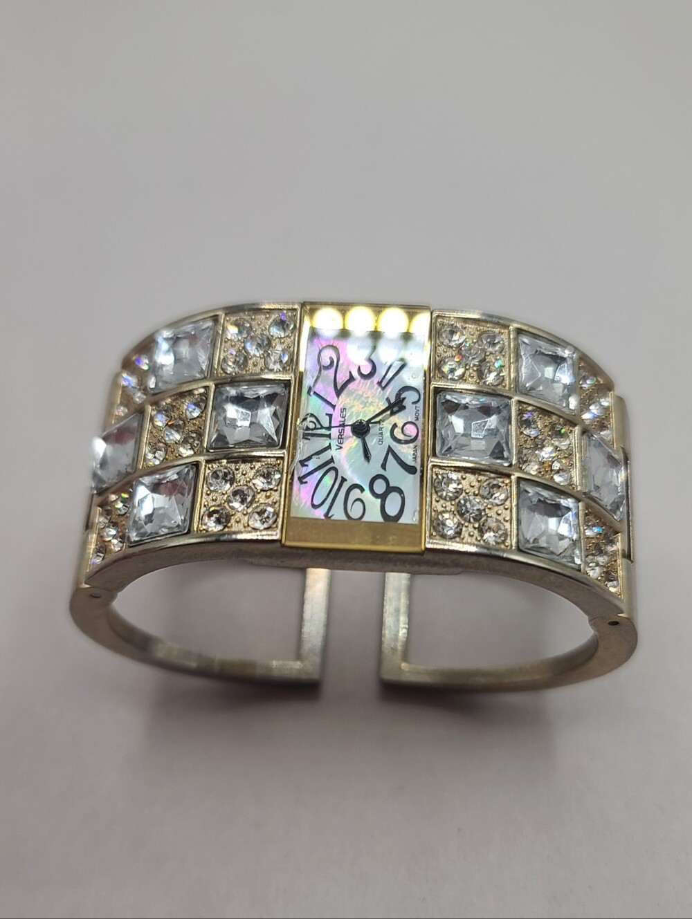 Women's Rhinestone Blingy Cuff Bracelet Watch - Picture 4 of 5